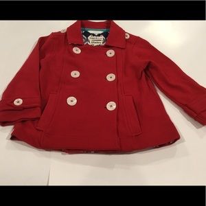Hatley Size 2 Double Breasted Fall Jacket